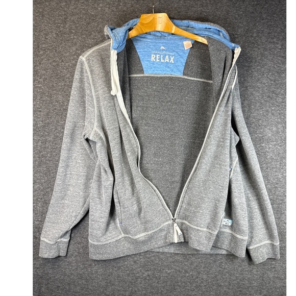Tommy Bahama Relax Full Zip Hoodie Mens Size L Relaxed Fit Made In USA Warm Cozy - Picture 2 of 12